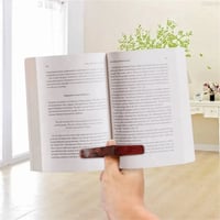 خاتم قراءة من الخشب البني الداكن - يوضع في الإبهام...