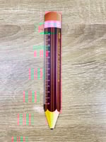 فاصل كتاب خشبي على شكل قلم 12 سم