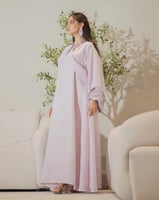 جلابية نساء انيقة من التويد في الامام والتفته الشا...