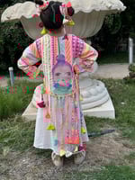 جلابية انيقة بخامة هندية مطبوعة انيقة وطباعة وتفاص...