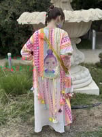 جلابية انيقة بخامة هندية مطبوعة انيقة وطباعة وتفاص...