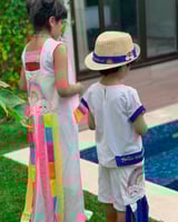 بدل بناتي صيفية بتفاصيل مميزة في الخلف