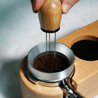 قاعدة ادوات الاسبريسو من الخشب الفاخر 58 مل