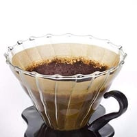 قمع قهوة زجاجي بقاعدة بلاستيك 01