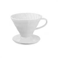 اداة V60 سيراميك 02 لتقطير القهوة - أبيض