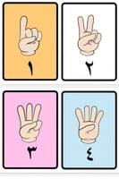 بطاقات أرقام عربية