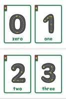 بطاقات أرقام (انجليزي)