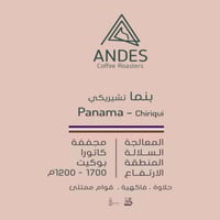 حبوب القهوة بنما تشيريكي من محمصة انديز 250 جرام