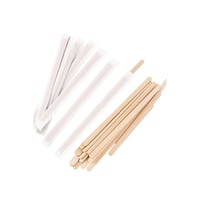 ملاعق خشب مغلفة للشاي والقهوة