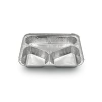 صحون قصدير مقسمة ثلاثية 100 حبة