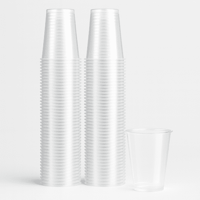 كاسات بلاستيك شفافة