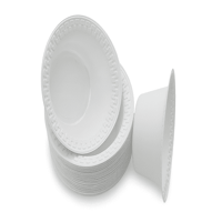 صحون بلاستيك عميقة دائرية حجم كبير