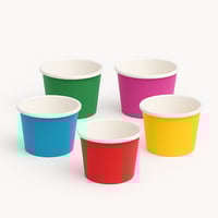 أكواب آيسكريم ورقية 4 أونص 50 حبة