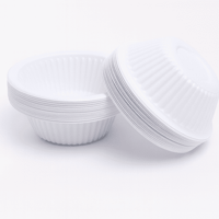 صحون بلاستيك دائرية عميقة صغيرة للشوربة