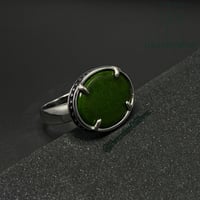 خاتم ملكي شنكار مطرز - اخضر عشبي