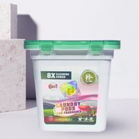 كبسولات تنظيف الملابس 6 في 1 برائحة المسك (10 كبسو...