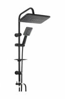 مسطرة دش اسود مربع مع سماعة ايطالي