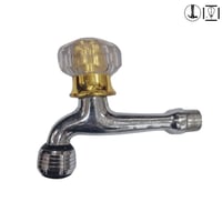 بزبوز 1/2 بوصة كروم كرستال