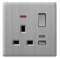 فيش 13 امبير بيانو مع يو اس بي وتايب سي