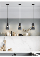 انارة معلقة E27 قزاز رمادي سبارو Sparrow من روسلين