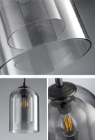 انارة معلقة E27 قزاز رمادي سبارو Sparrow من روسلين