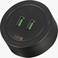 فيش مسطرة يو اس بي اسود مدور