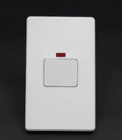 مفتاح مكيف 7*14 بيانو ابيض هيلمين