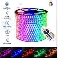 شريط انارة ملون 2 خط عادي من روسلين لفة 50 متر