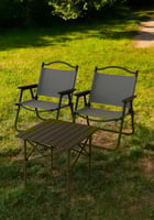 طقم رحلات قابل للطي كرسيين وطاولة