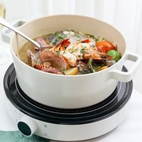 نيوفلام فيكا قدر منخفض سيراميك فاخر مقاسات بغطاء ز...