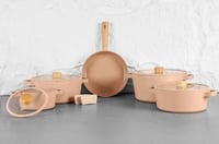 نيوفلام فيكا طقم قدور سيراميك فاخر 9 قطع