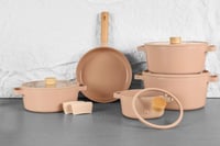 نيوفلام فيكا طقم قدور سيراميك فاخر 9 قطع