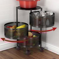 الرفوف الدوارة 360° 3 دور