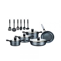 طقم قدور طهي مستر كوك جرانيت 15 قطعة 4 ألوان