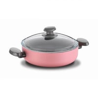 كوركماز ميا مانوليا قدر مسطح جرانيت وردي 28*7.5 سم...