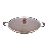 صاج جرانيت بمقابض مع غطاء مقاس 35 سم من مستر كووك...