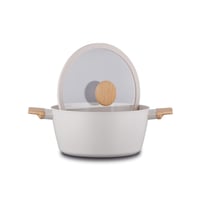 قدور سيراميك بقاعدة ستيل من كوركماز 7 قطع A2793