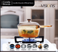 قدر شفاف فرنسي زجاجي مقاسات