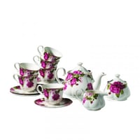 طقم شاي بورسلان كوركماز ديانا , 17 قطعة