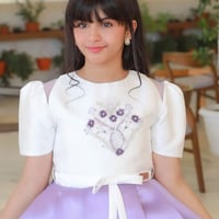 فستان الترف _فستان بتطريز فاخر _ فستان اطفال