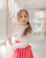 مريول وردي جوري _ مريول مدرسي للابتدائي