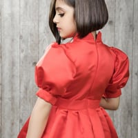 فستان أحمر للأطفال- فستان أطفال تطريز صيفي للسهرات...