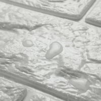 ملصق جداري ثلاثي الأبعاد (قطعة واحدة )- أبيض