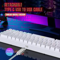 كيبورد V200 ( لون ابيض )