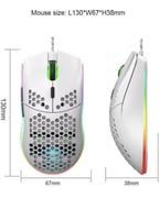 ماوس HXSJ ابيض