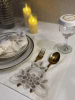 طقم مفارش دانتيل