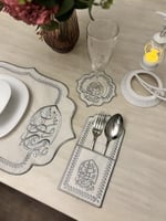 طقم مميز بعبارة رمضان مبارك