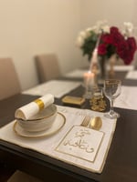 مفرش صحن سفرتنا حلوه ولمتنا احلى