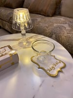 كوستر تطريز ذهبي