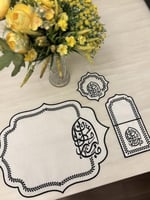 طقم رمضاني مميز تطريز اسود